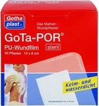 PZN-DE 03182504, Gothaplast Verbandpflasterfabrik GOTA-POR PU Wundfilm 10x6 cm steril