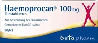 PZN-DE 16583653, betapharm Arzneimittel HAEMOPROCAN 100 mg Filmtabletten 50 St,