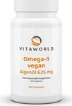 PZN-DE 14360630, Vita World OMEGA-3 VEGAN Algen&ouml;l 625 mg Kapseln 120 St, Grundpreis: