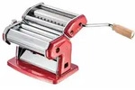 Imperia iPasta T.2/6,5 mm Rot - Manuelle Nudelmaschine aus Edelstahl