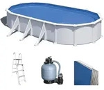 Gre Atlantis Oval 730x375x132cm - Stahlwandbecken
