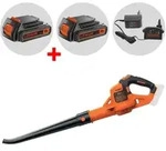 Akku Laubbl&auml;ser GWC1820PC-QW PowerCommand Black & Decker 18V 2Ah + Gratis 18-V-Akku