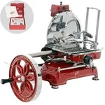 BERKEL B114 rot - Schwungrad Aufschnittmaschine - Messer aus verchromtem Stahl 320 mm