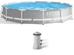 Intex Prisma Frame 26712NP - &Oslash;366x76 cm - Aufstellpool + Filterpumpe