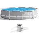 Intex Prisma Frame 26702NP - &Oslash;305x76 cm - Runder Pool + Filterpumpe