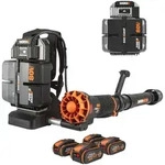 Worx Nitro WG572E - R&uuml;ckentragbarer Akku-Laubbl&auml;ser - 4x20V/4Ah