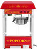 Royal Catering Popcornmaschine mit Wagen - Retro-Design - rot RCPW-16.3