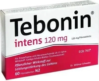 PZN-DE 07682356, Dr.Willmar Schwabe Tebonin intens 120mg
