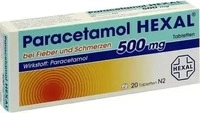 PZN-DE 03485558, Paracetamol 500 mg HEXAL bei Fieber und Schmerzen