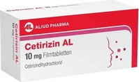 PZN-DE 02406628, ALIUD Pharma Cetirizin AL 10 mg Filmtabletten bei Heuschnupfen