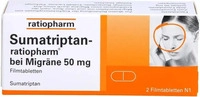 PZN-DE 16529843, Sumatriptan-ratiopharm bei Migr&auml;ne 50 mg Filmtabletten