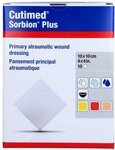Sorbion Cutimed Plus Wundauflage 10x10 cm