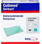Cutimed Sorbact Kompressen 7x9 cm