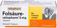 PZN-DE 03971388, Fols&auml;ure Ratiopharm 5 mg Tabletten