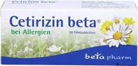 PZN-DE 14349396, betapharm Arzneimittel Cetirizin beta, 30 St, Grundpreis: &euro;