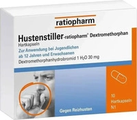 PZN-DE 09230807, Hustenstiller-ratiopharm Dextromethorphan Hartkapseln, 10 St,