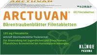 PZN-DE 01532302, Klinge Pharma Arctuvan B&auml;rentraubenbl&auml;tter Filmtabletten, 60 St,