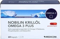 PZN-DE 06404543, Medicom Pharma Nobilin Krill&ouml;l Omega 3 Plus, 60 St, Grundpreis: