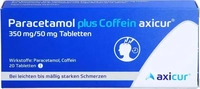 PZN-DE 17203486, axicorp Pharma Paracetamol plus Coffein axicur 350 mg/50 mg