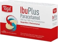 PZN-DE 19349521, Kyberg Pharma Vertriebs Togal IbuPlus Paracetamol 200 mg/500 mg