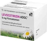 PZN-DE 18082955, Zentiva Pharma Levocetirizin Adgc 5 mg Filmtabletten, 100 St,