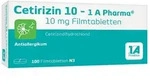 Cetirizin 10 - 1 A Pharma&reg; Filmtabletten