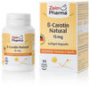 Beta Carotin Natural 15 mg Zeinpharma Weichkapseln