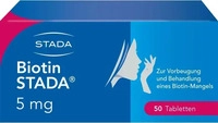 PZN-DE 01328576, Biotin STADA 5 mg Tabletten Inhalt: 50 St
