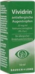 PZN-DE 03561555, Vividrin antiallergische Augentropfen L&ouml;sung Inhalt: 10 ml,