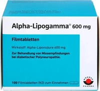PZN-DE 10109146, Alpha Lipogamma 600 mg Filmtabletten Inhalt: 100 St