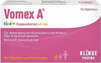 PZN-DE 01116526, Vomex A Kinder-Suppositorien 40 mg Inhalt: 10 St