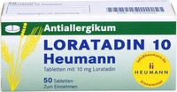 PZN-DE 01476650, LORATADIN 10 Heumann Tabletten Inhalt: 50 St