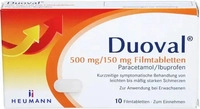 PZN-DE 19203125, Duoval 500 mg / 150 mg Filmtabletten Inhalt: 10 St