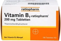 PZN-DE 01586054, Vitamin B1 ratiopharm 200 mg Tabletten Inhalt: 100 St
