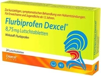PZN-DE 16398111, Flurbiprofen Dexcel 8,75 mg Lutschtabletten Inhalt: 24 St
