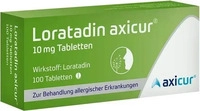 PZN-DE 14293796, Loratadin axicur 10 mg Tabletten Inhalt: 100 St