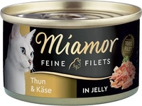 Sparpaket Miamor Feine Filets 24 x 100 g - Thunfisch & K&auml;se (Katzenfutter),