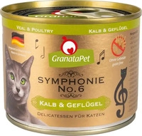 GranataPet Symphonie 6 x 200 g - Kalb & Gefl&uuml;gel (Katzenfutter), Grundpreis:...