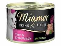 24 x 156g Feine Filets Naturelle Thunfisch & Krebsfleisch Miamor Katzenfutter nass