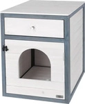 Kerbl Pet Katzenschrank Ida - wei&szlig; / grau (Katzenfutter)