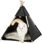 Trixie H&ouml;hle Tipi - L 55 x B 55 x H 65 cm (Katzenfutter) Grau
