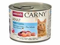 6 x 200 g animonda Carny Adult Huhn & Lachs Katzenfutter nass