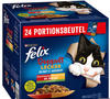 24x 85 g Felix "So gut.. Doppelt lecker" Pouches Rind & Geflügel, Lamm & Huhn,