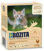 6x 370g Bozita Häppchen in Soße Hühnchen für Kitten Katzenfutter nass