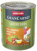6 x 800 g animonda GranCarno Adult Superfoods Pute + Mangold, Hagebutten,...