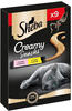 27x12g Creamy Huhn und Lachs Sheba Katzensnacks - 2 + 1 gratis!