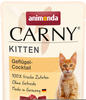 12x85g animonda Carny Kitten Pouch Rind + Geflügel Katzenfutter nass