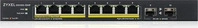 ZyXEL Switch GS1100-10HP, GS1100-10HP-EU0102F, unmanaged, 8-Port, 1 Gbit/s, 8x PoE+,