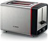 Bosch Toaster MyMoment TAT6M420, 2 Scheiben, 970 Watt, Edelstahl, schwarz