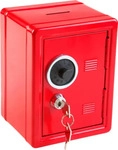 Idena Spardose Spartresor, rot, f&uuml;r Kinder, Tresor mit Zahlenschloss, aus...